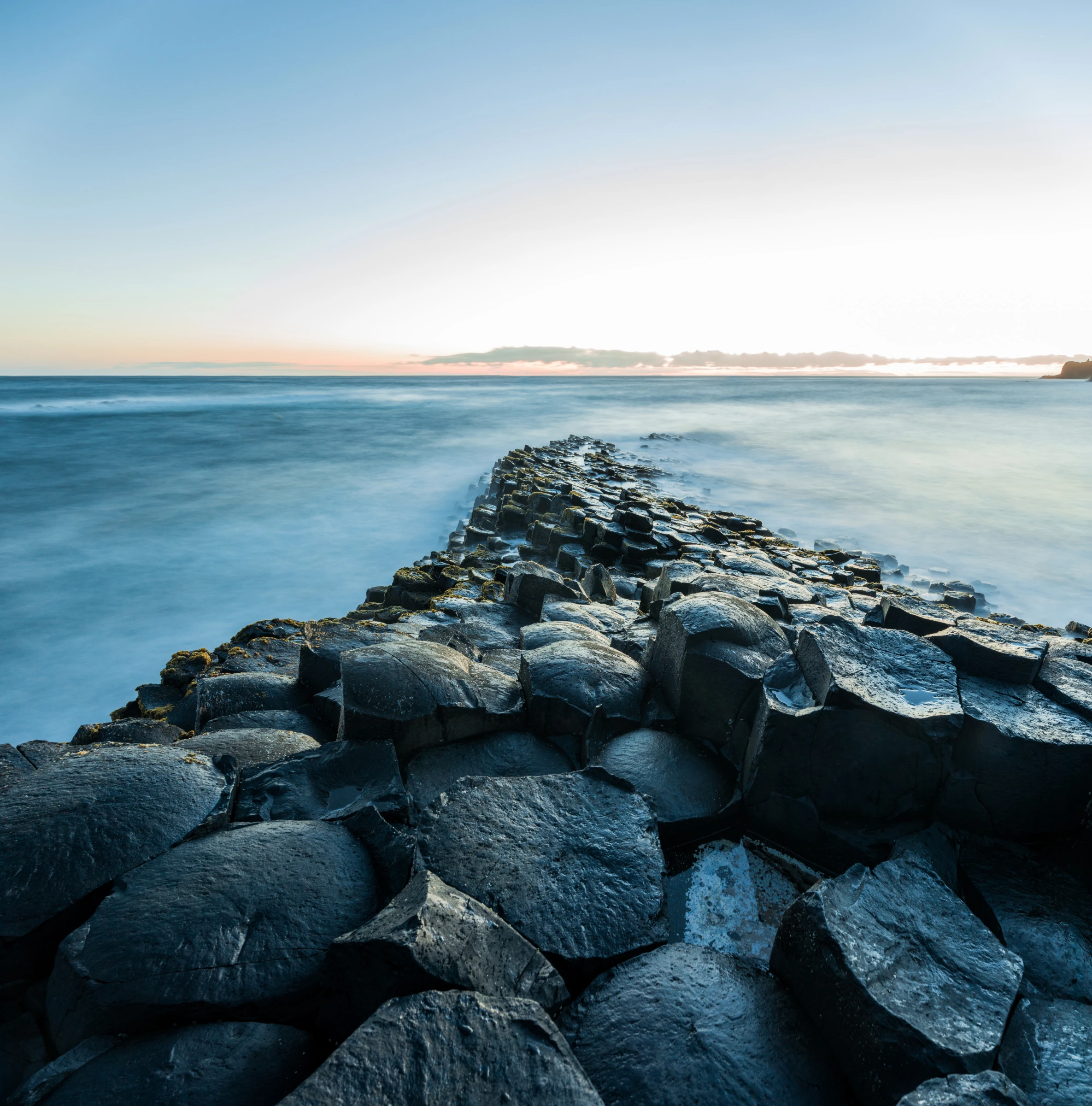 Basalt rocks by the sea